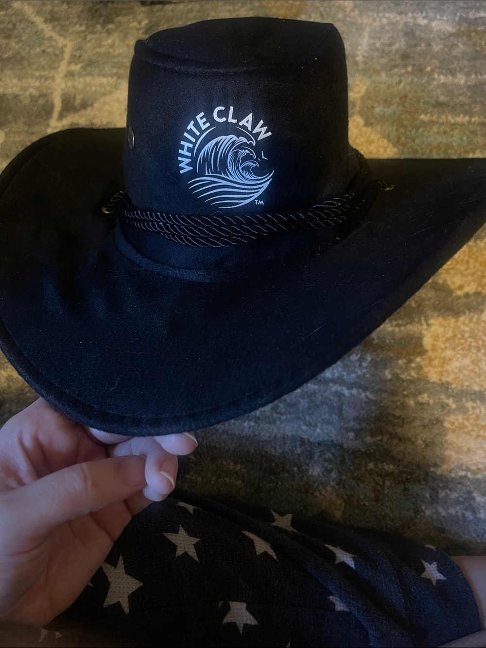 Black White Claw Cowboy Hat